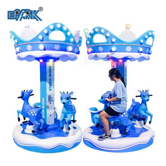 テーマパークのクールなデザインのメリーゴーランドに乗って鳥電動スイングカーゲーム機子供用